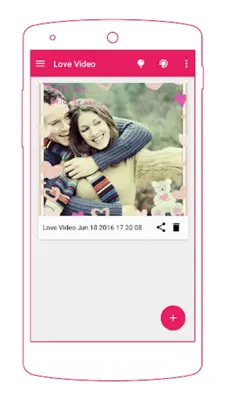 Love Video Maker android App screenshot 0